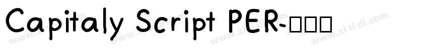 Capitaly Script PER字体转换